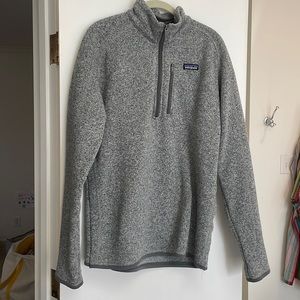 Patagonia  Better Sweater Quarter-Zip Fleece Pullover-grey